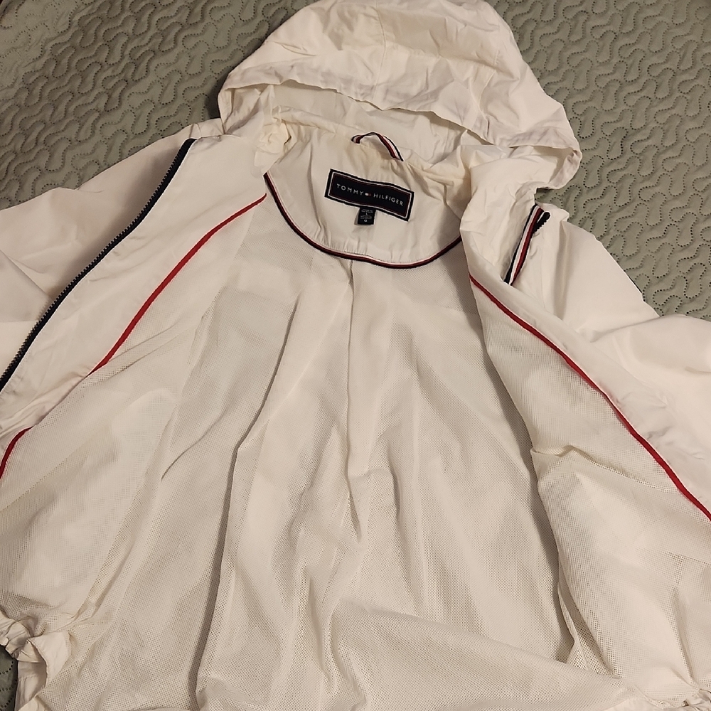 Tommy Hilfiger White Wind Breaker Utility Jacket - Picture 4 of 14